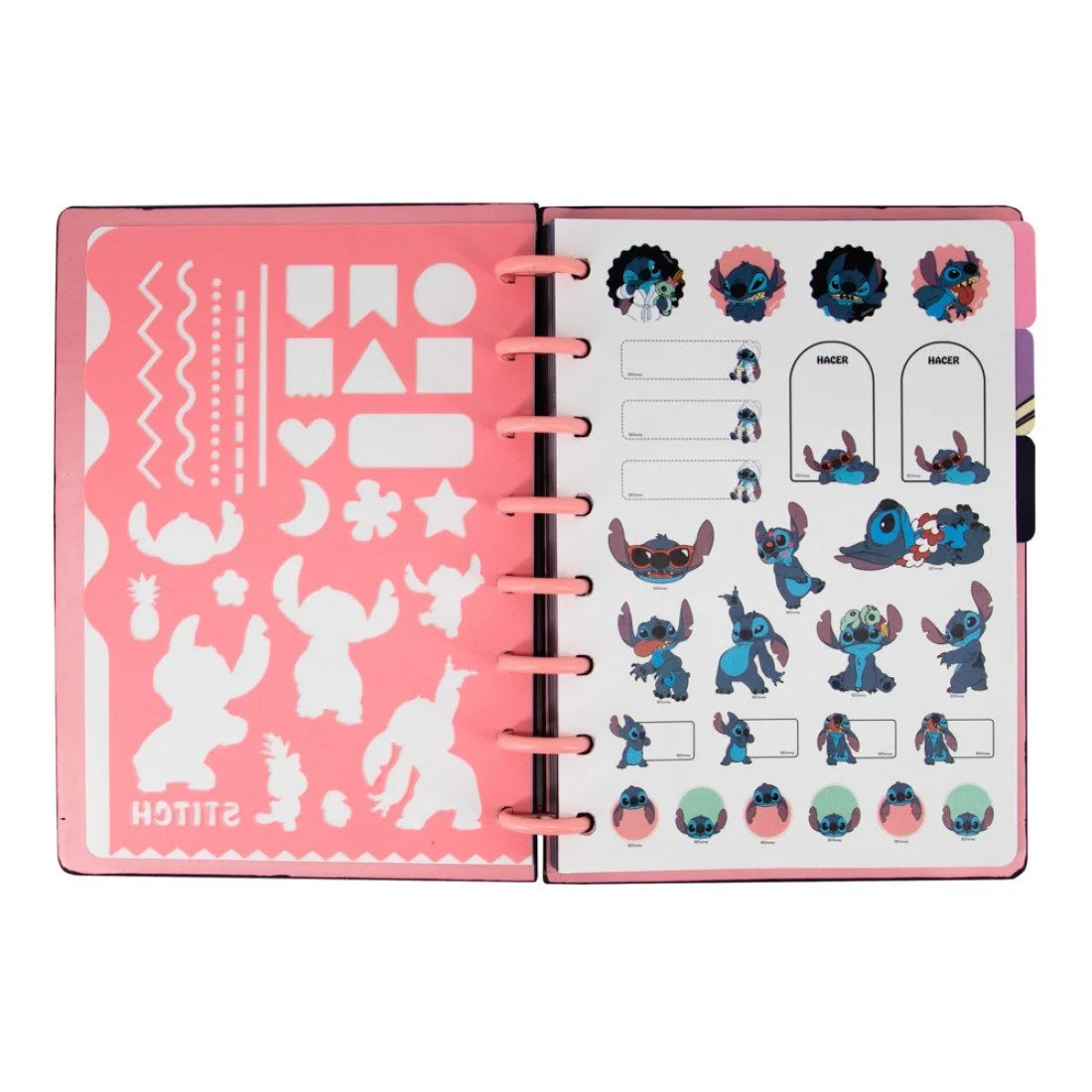 CUADERNO CON DISCOS MOOVING 80H STITCH