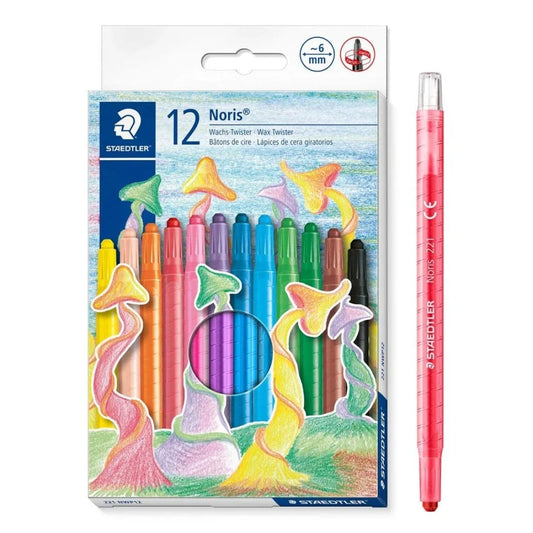 Crayón de Cera Staedtler Girables, 12 Colores (10 × 10 cm)