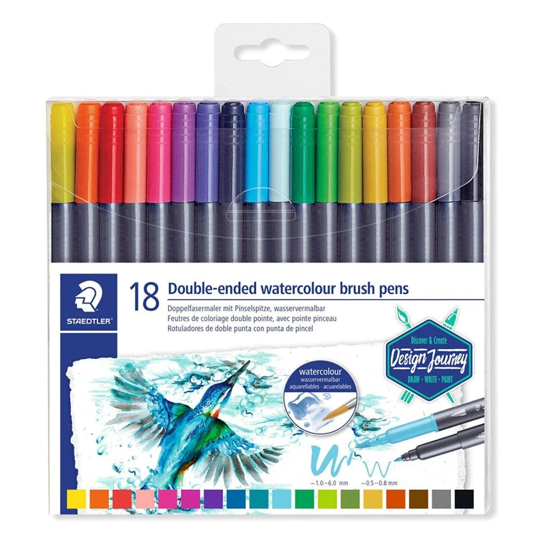 Marcadores Staedtler Acuarelables – Estuche de 18