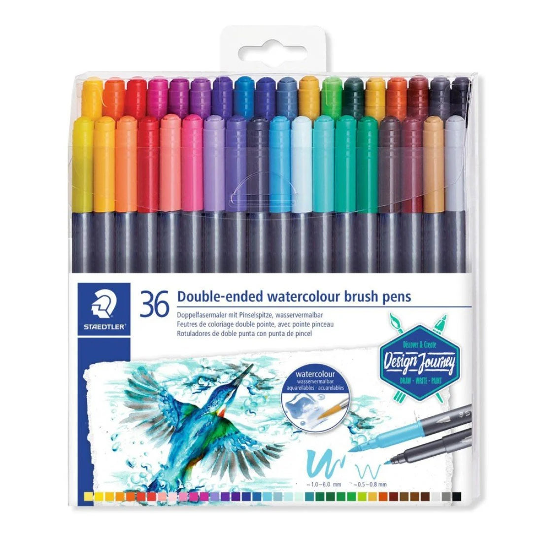 Marcadores Staedtler Acuarelables – Estuche de 36