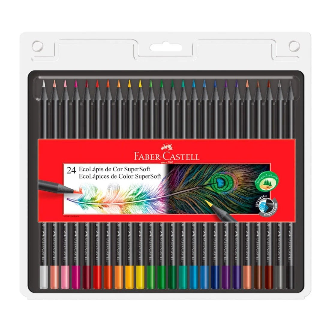 FABER CASTELL - CRAYON DE MADERA SUPERSOFT 24 COL