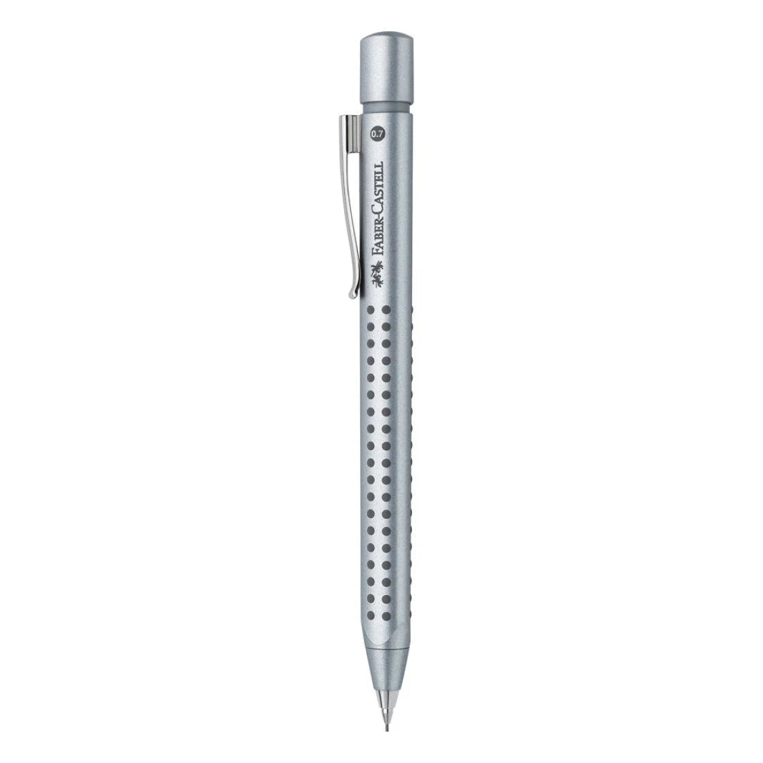 Portaminas Faber-Castell Grip 2011 0.7 mm – Plateado