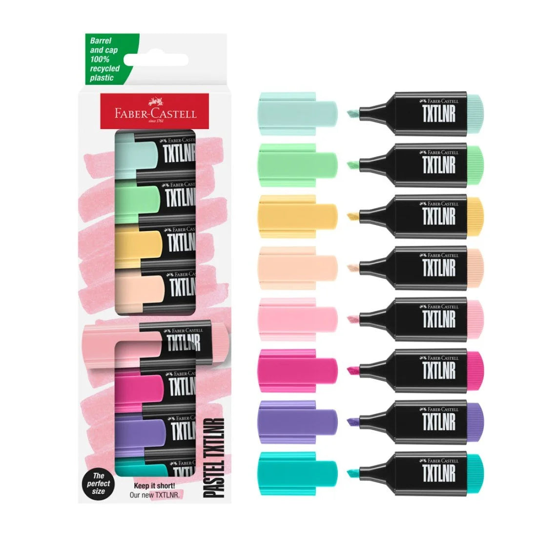 FABER CASTELL - RESALTADOR MINI 8 COLORES PASTEL