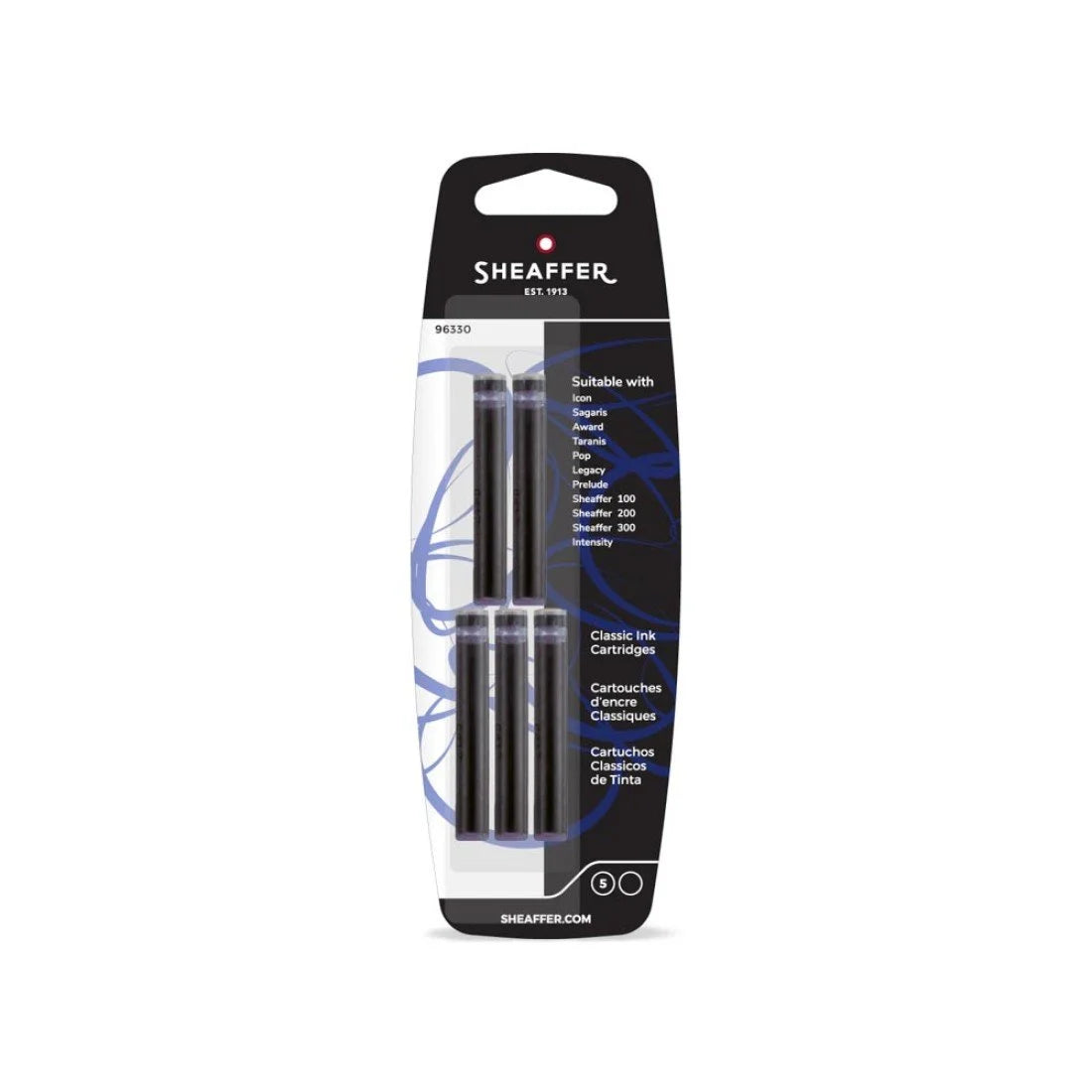 Cartuchos de Tinta para Pluma Fuente Sheaffer – Negro