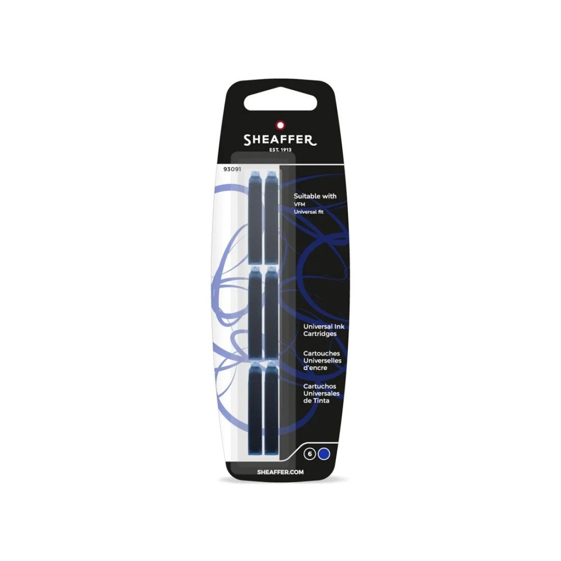 Cartuchos de Tinta para Pluma Fuente Sheaffer VFM – Azul