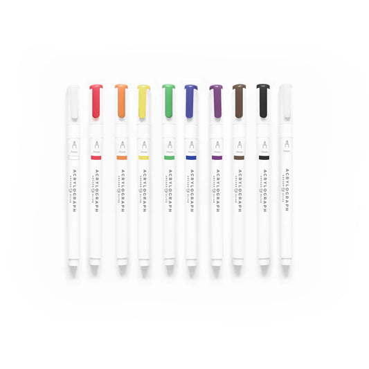 Acrylograph Pens Primary Collection 0.7mm Tip KEEPLIVINGFASTER