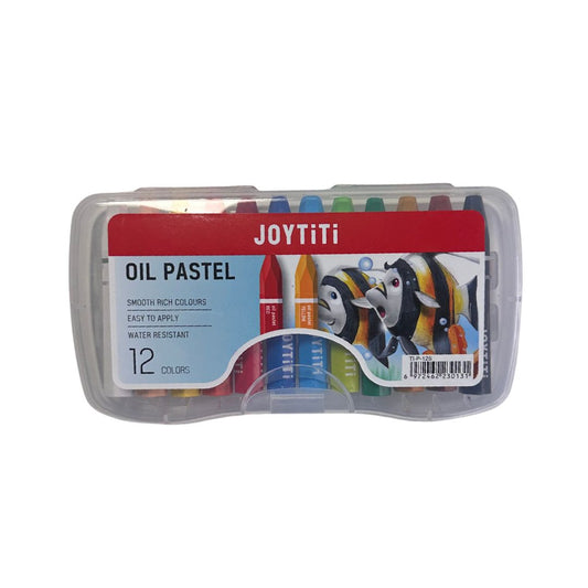CRAYON PASTEL GRASO CAJA PLASTICA, 12 COLORES