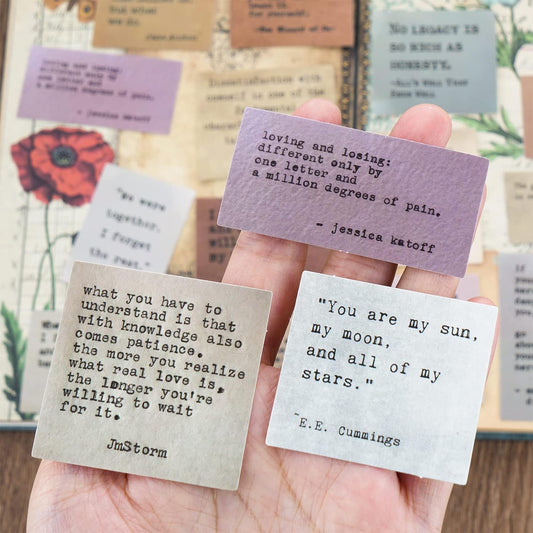 50 calcomanías motivacionales de estilo retro no repetitivo, estilo máquina de escribir, calcomanías inspiradoras vintage para diario, palabras famosas, álbumes de recortes para planificador KEEPLIVINGFASTER