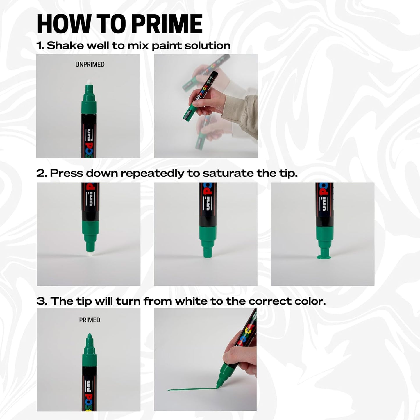 Uni Posca - Rotulador de punta media, 7 colores pastel KEEPLIVINGFASTER