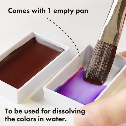 Kuretake GANSAI TAMBI GRANULATING COLOR Juego de 5 colores, juego de pintura de acuarela, calidad profesional para artistas y artesanos, certificado AP, para adultos, fabricado en Japón