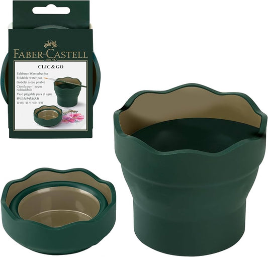 Vaso Click&Go Faber Castell - verde