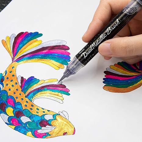 PENTEL: DUAL METALLIC BRUSH / UNIDADES KEEPLIVINGFASTER