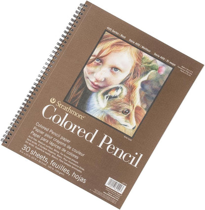 Bloc con espiral para dibujar, marca Strathmore, 9 X 12 pulgadas, 30 hojas