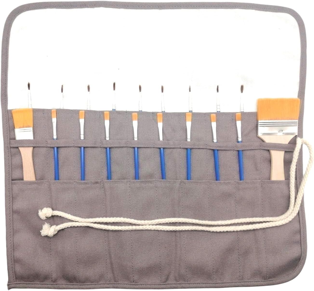 ESTUCHE para pinceles de pintura, pinceles de pintura para artistas y organizador de almacenamiento, bolsa enrollable, protege los pinceles de acuarela de aceite acrílico