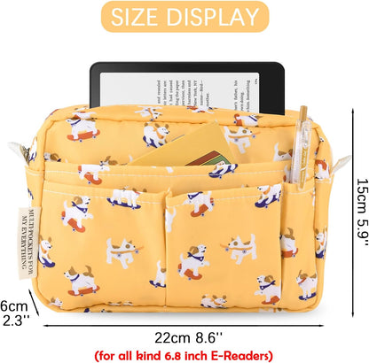Organizador multifuncional de cartera, bolsa de viaje impermeable con cremallera, estuche de almacenamiento de suministros para cuadernos de maquillaje, suministros de oficina.