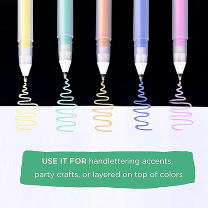 SAKURA Gelly Roll Moonlight - Bolígrafos de tinta opaca de punta gruesa para diario, arte o dibujo, línea gruesa, tinta pastel surtida, paquete de 10 unidades KEEPLIVINGFASTER