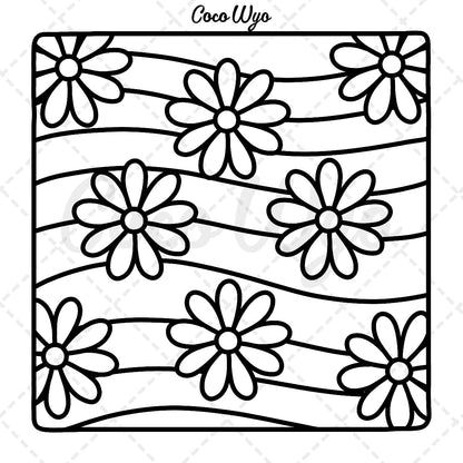 Comfy Patterns: Coloring Book for Adults and Kids, Bold and Easy, Simple and Big Designs for Relaxation Featuring Lovely Cozy Pattern and Mandala (Bold & Easy Coloring)