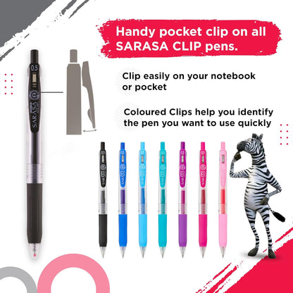 Zebra Pen Juego de diario, incluye 7 resaltadores Mildliner y 7 bolígrafos de tinta de gel retráctiles con clip Sarasa, colores surtidos, paquete de 14 unidades KEEPLIVINGFASTER