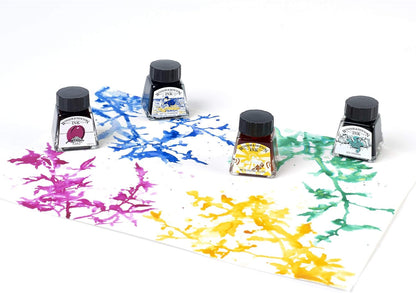 Winsor & Newton Juego de 4 tintas de dibujo de colección, tonos ricos