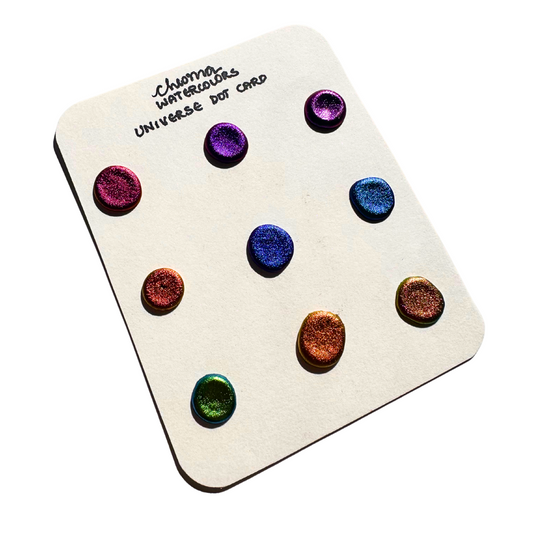 Acuarelas Artesanales: Universe Set Dot Card- Chroma Watercolors KEEPLIVINGFASTER