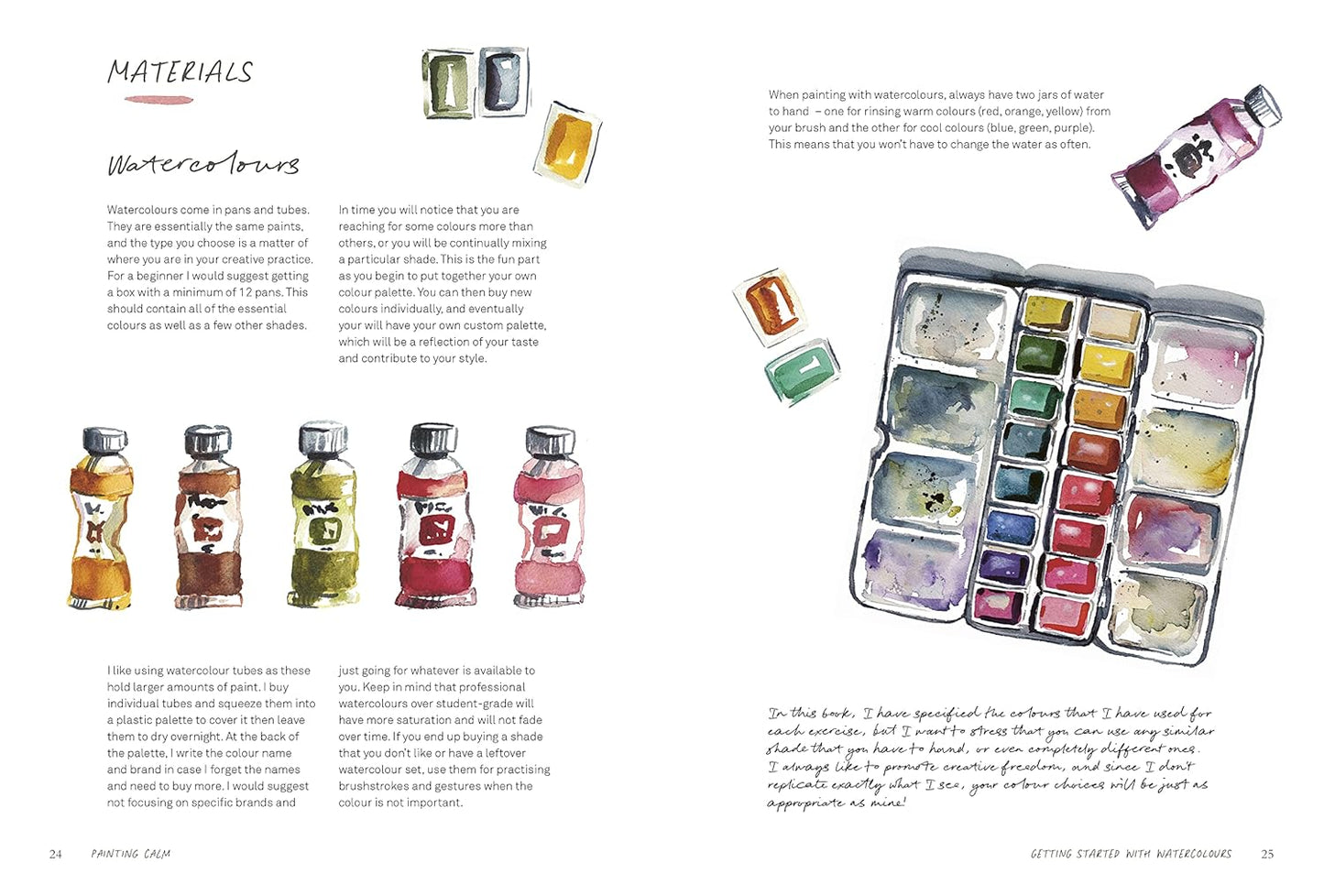 LIBRO DE INGLÉS Painting Calm: Connect to nature through the art of watercolour