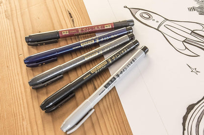 Zebra Pen Zensations - Bolígrafo de pincel, punta de pincel, tinta negra resistente al agua, paquete de 1 KEEPLIVINGFASTER