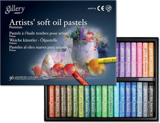 Mungyo Galería Soft Oil Pastel para Artista Premium 36 Colores Dibujo