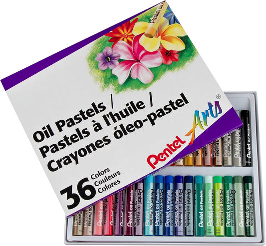 Pentel Pasteles al óleo 36/Pkg-Colores Surtidos