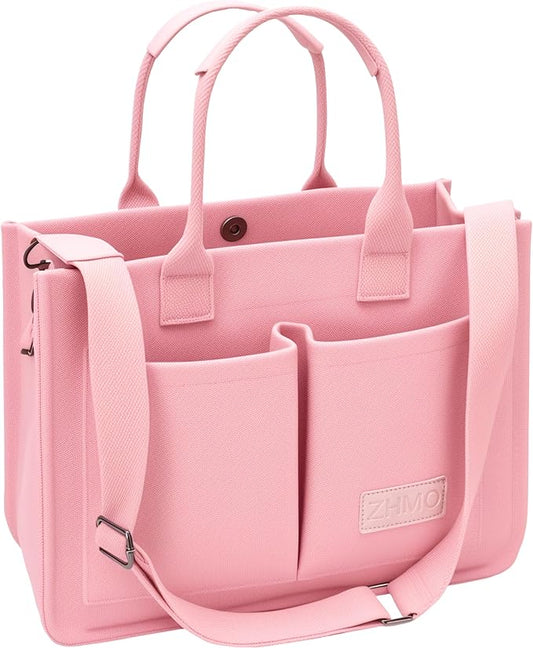 Tote Bag con compartimientos -Rosada