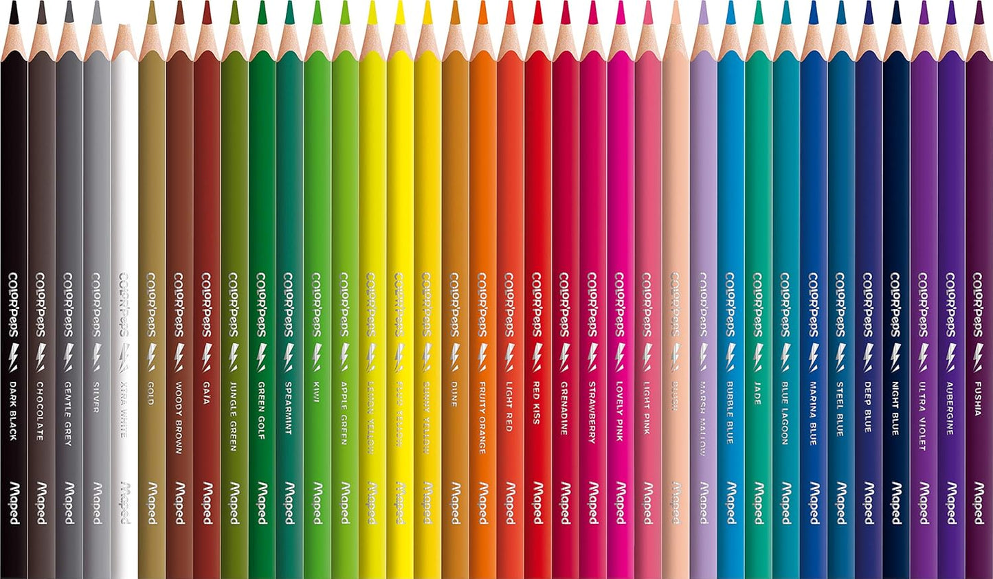 Maped Color'Peps - Juego de arte para colorear (100 piezas), surtido