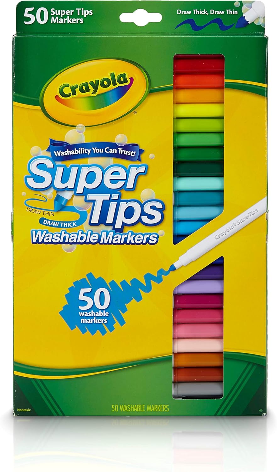 Crayola Marcadores lavables Super Tips 50