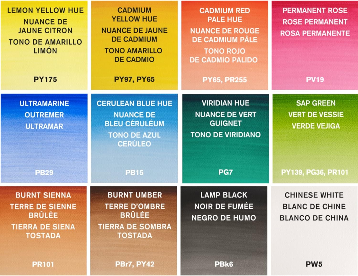 Winsor & Newton 390373 - Cotman Pocket Plus - Juego de 12 medias pastillas de acuarela Winsor & Newton