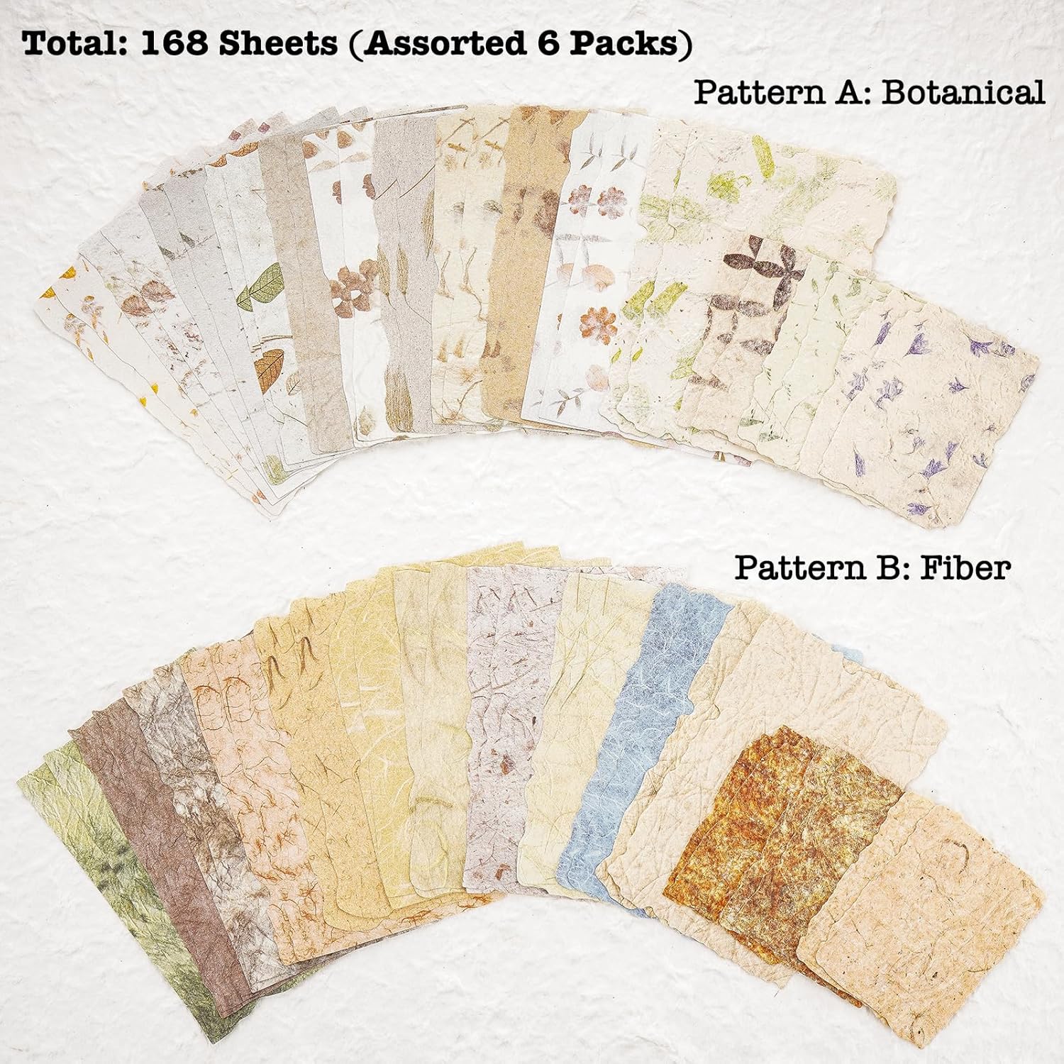 Juego surtido de hojas de papel de recortes y papel texturizado en relieve, papeles especiales mixtos para agenda de álbumes de recortes KEEPLIVINGFASTER