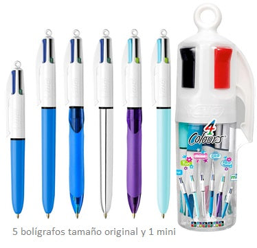 BIC - BOLIGRAFO 4 COLOR ORIGINAL ESTUCHE DECORATIVO 6 ESTILOS