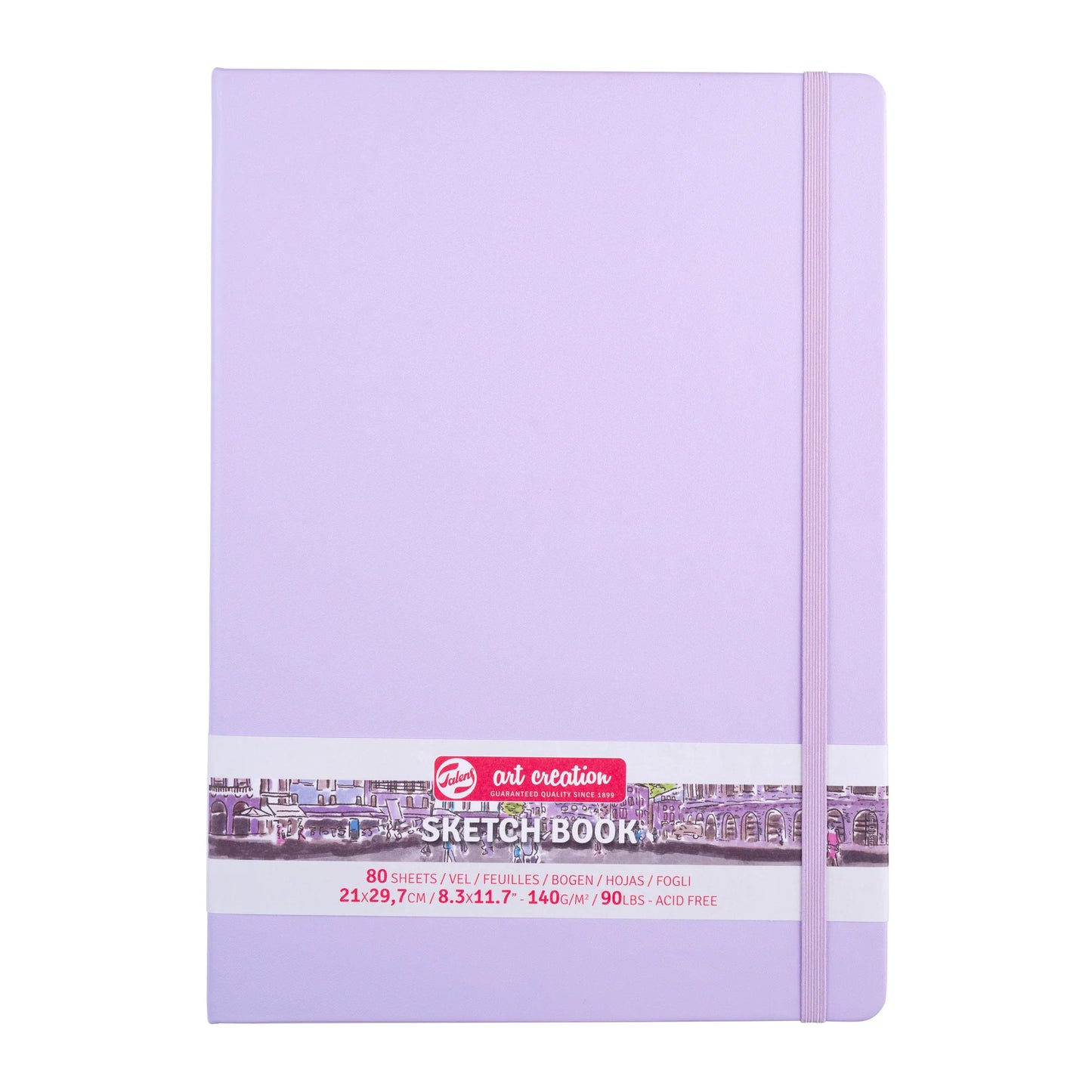 Cuadernos de bocetos para creación artística de  Art Talens - Violeta pastel 21x29cm