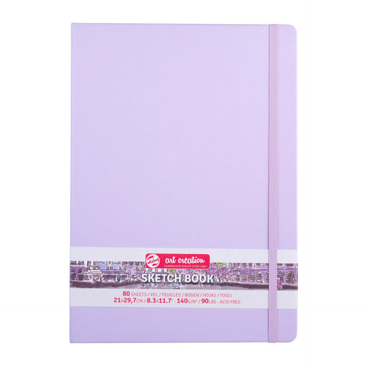 Cuadernos de bocetos para creación artística de  Art Talens - Violeta pastel 21x29cm
