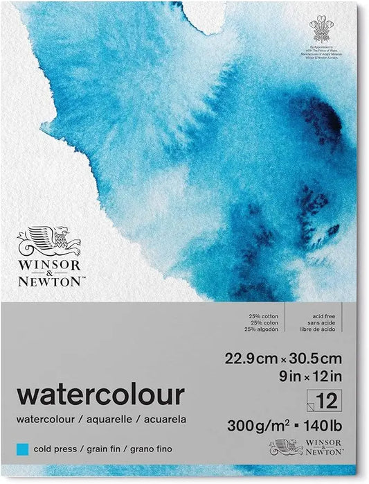 BLOC DE PAPEL ACUARELA WINSOR AND NEWTON 8X12 KEEPLIVINGFASTER