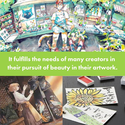 Kuretake Gansai Tambi - Juego de 48 colores de acuarela, calidad profesional para artistas y artesanos, para adultos, certificado AP, fabricado en Japón Kuretake Gansai Tambi