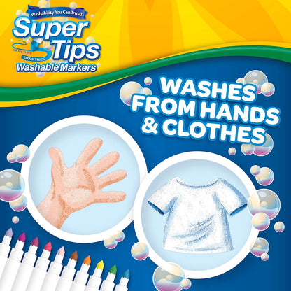 Crayola Supertips con fragancias divertidas, marcadores lavables para la escuela. KEEPLIVINGFASTER