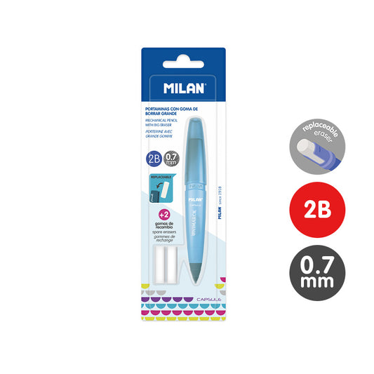 Milan® - Blister Portaminas Capsule 2B + 2 borradores