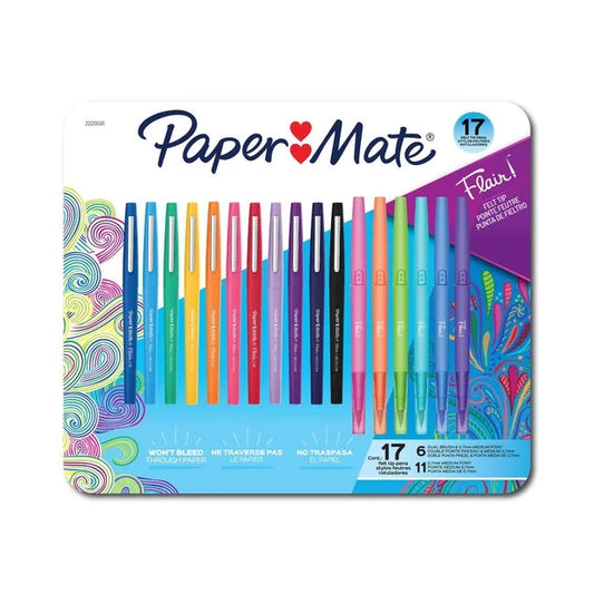 RESERVA - Marcadores Paper Mate Flair Colores Surtidos 17 pzas