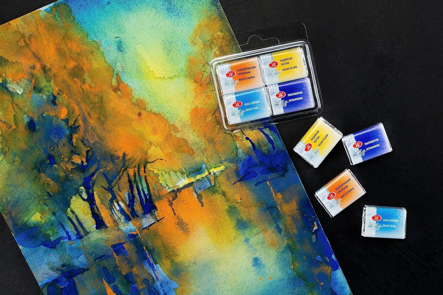 White Nights Nevskaya Palitra - Juego de acuarelas profesionales de grado extra fino para artistas