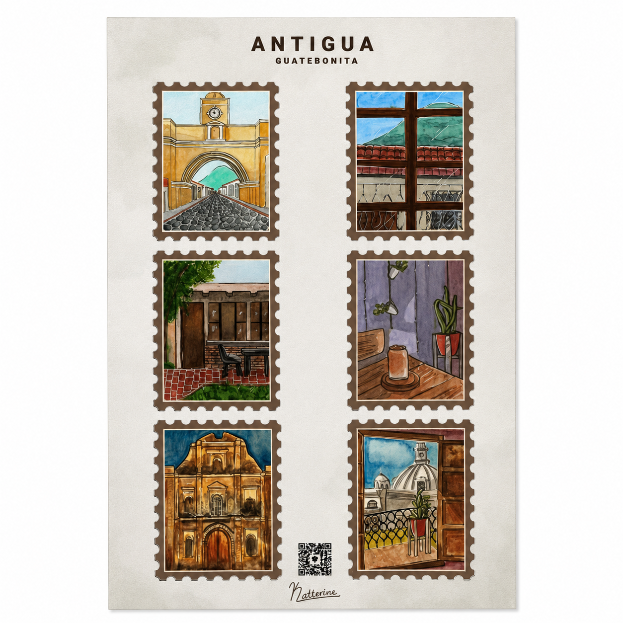 Sticker Sheet Antigua - Guatebonita  @kayessty_