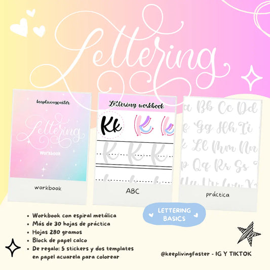 LETTERING WORKBOOK KEEPLIVINGFASTER