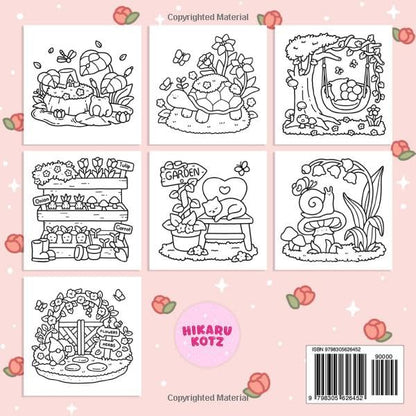 Garden Corners: Bold and Easy Coloring Book for Adults and Teens