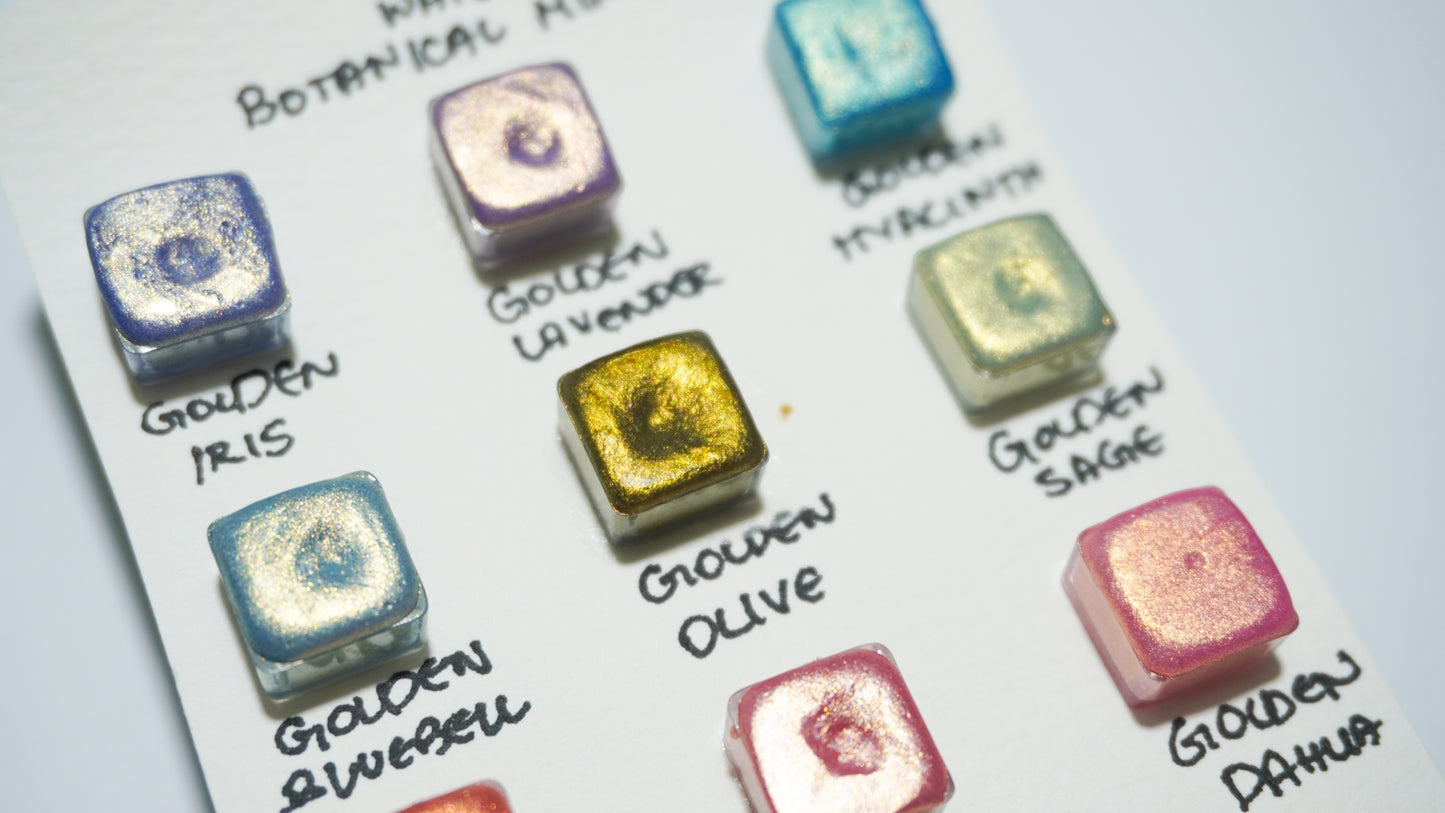 Acuarelas Artesanales:  Botanical Set Mini Pans- Chroma Watercolors KEEPLIVINGFASTER