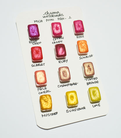 Acuarelas Artesanales: Mica 1 Mini Pans- Chroma Watercolors KEEPLIVINGFASTER
