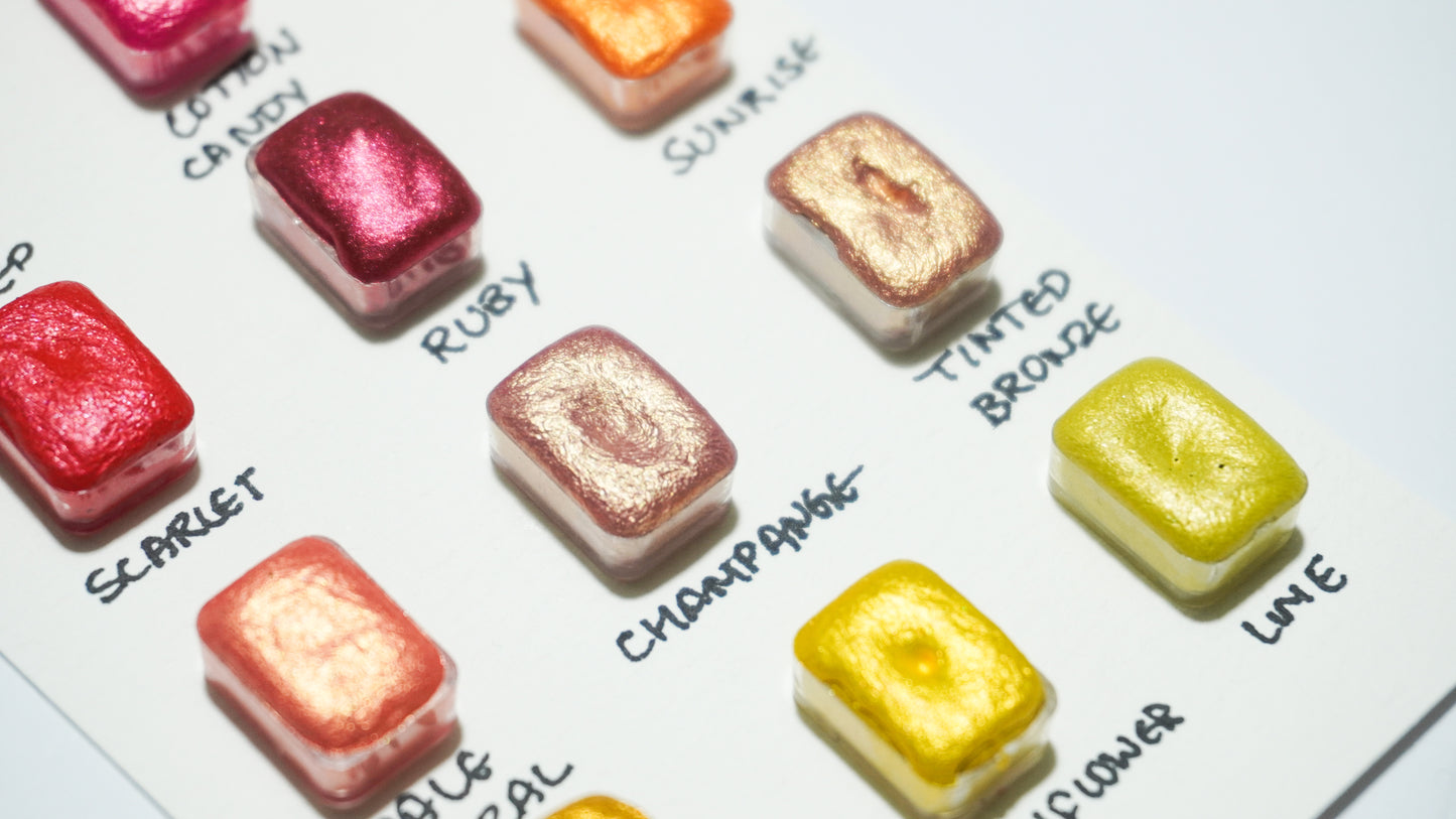 Acuarelas Artesanales: Mica 1 Mini Pans- Chroma Watercolors KEEPLIVINGFASTER