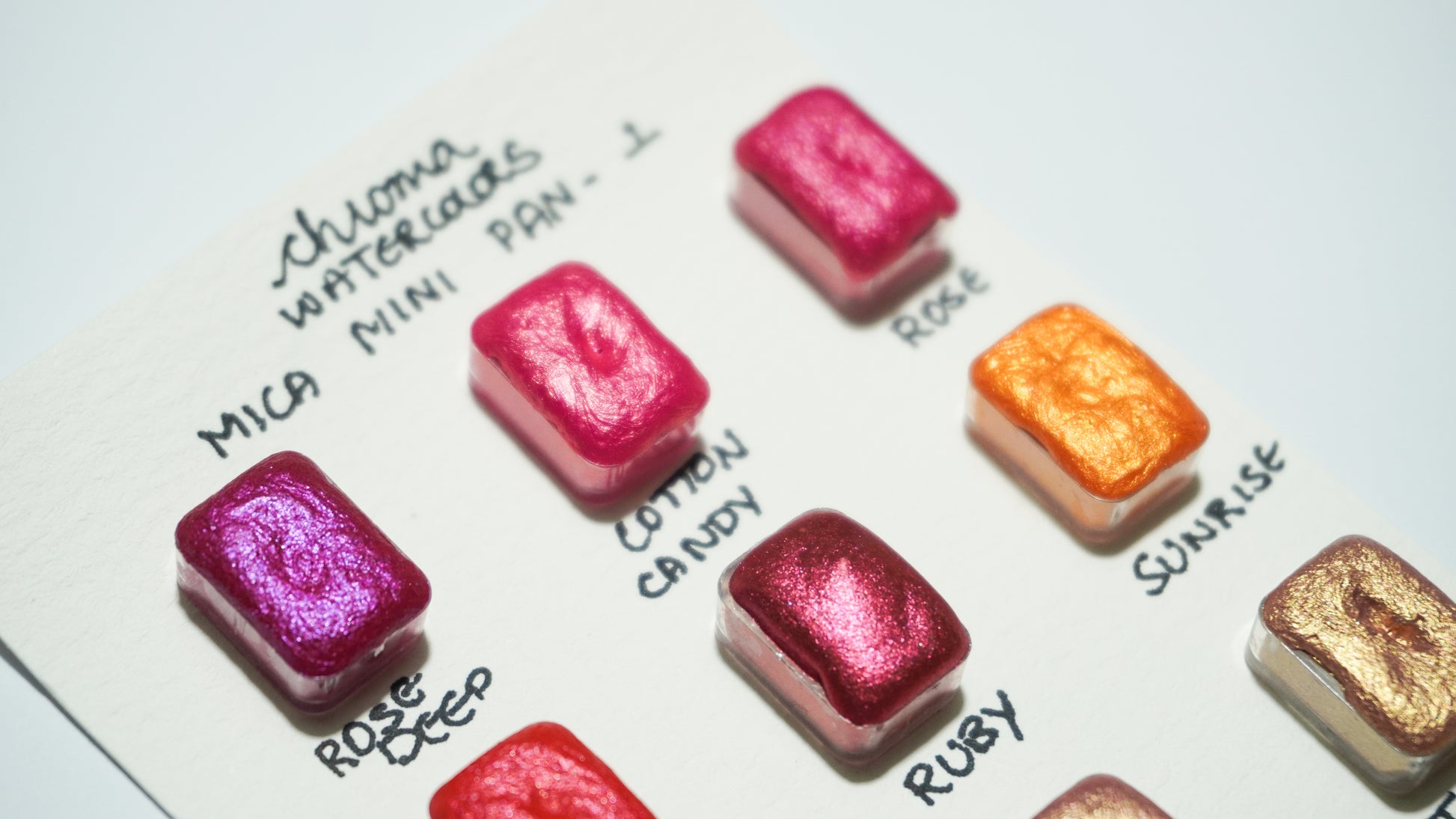Acuarelas Artesanales: Mica 1 Mini Pans- Chroma Watercolors KEEPLIVINGFASTER