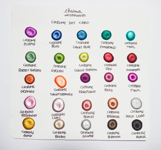 Acuarelas Artesanales:  Chrome Dot Cards - Chroma Watercolors KEEPLIVINGFASTER